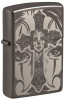 Zippo Skull Cross Design Black Ice ® öngyújtó, Z48411