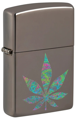 Zippo Funky Cannabis Design Black Ice ® öngyújtó, Z48578