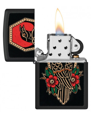 Zippo Crow Tattoo Design öngyújtó, Z48611