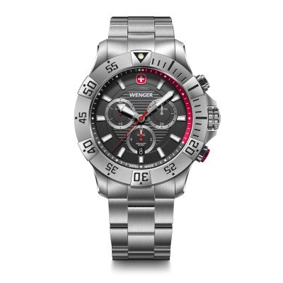 Wenger Seaforce Chrono férfi karóra, 01.0643.123, Búvár, Kvarc, Nemesacél