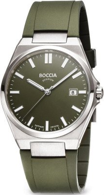 Boccia Titanium férfi karóra, 3667-02, Divatos, Kvarc, Szilikon