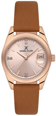 Daniel Klein Premium női karóra, DK.1.13759.6, Divatos, Kvarc, Bőr