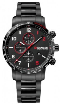 Wenger Attitude Chronograph Special Edition férfi karóra, 01.1543.125, Sportos, Kvarc, Nemesacél