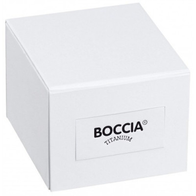 Boccia Titanium férfi karóra, 3614-02, Divatos, Kvarc, Bőr