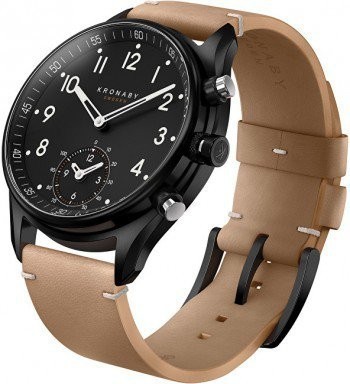 Kronaby Apex férfi okosóra, A1000-0730, Elegáns, Hibrid, Bőr
