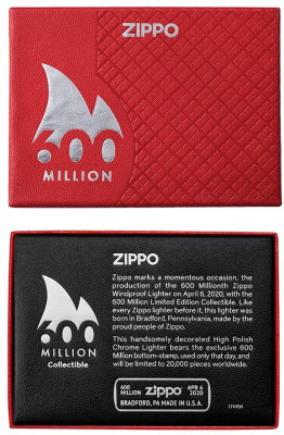 Zippo 600 Millionth Lighter Collectible Limitált öngyújtó, Z49272
