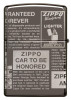 Zippo Black Ice® Newsprint Design öngyújtó, Z49049