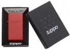 Zippo Slim ® Red Matte öngyújtó, Z1633